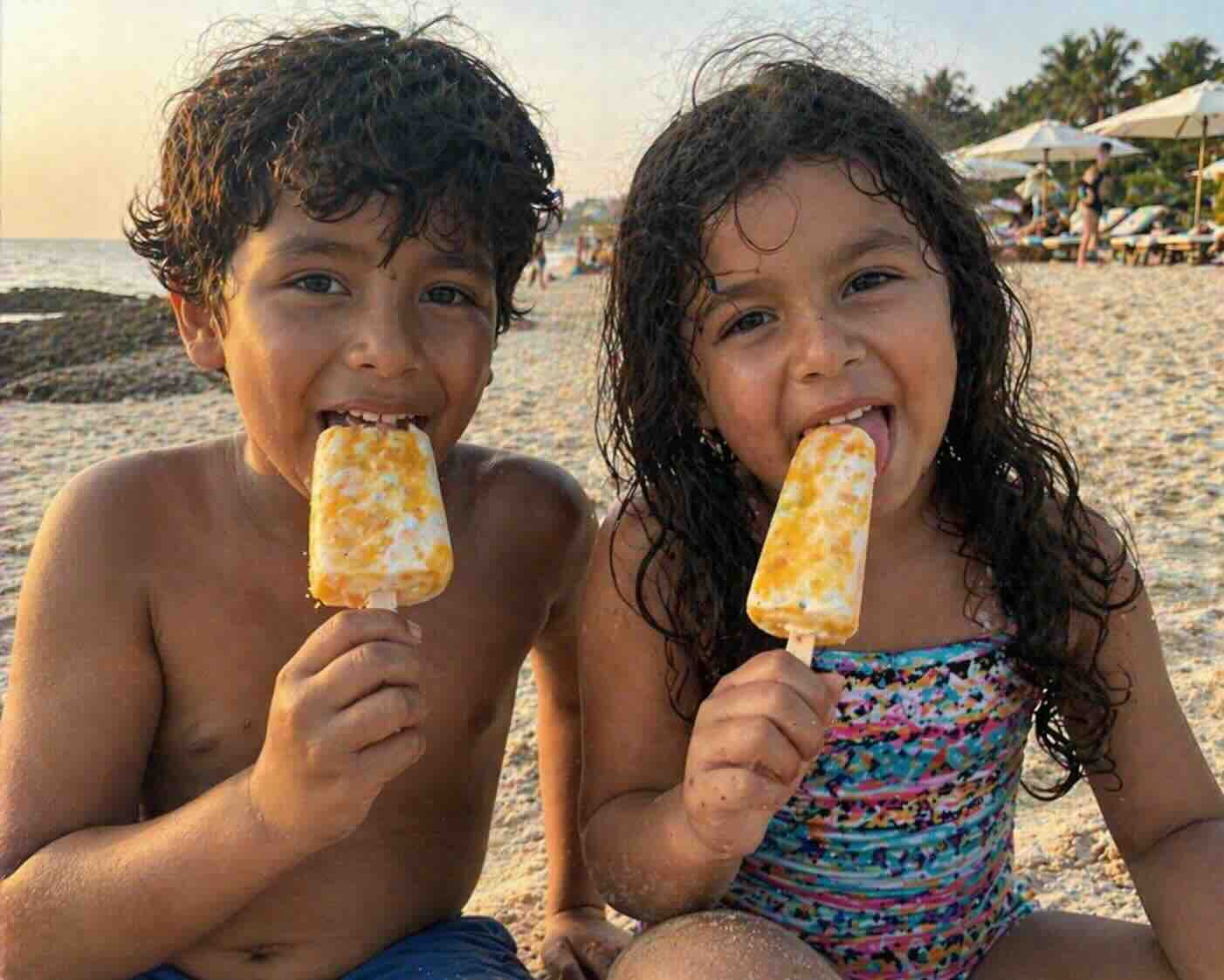 Mango Yogurt Popsicles